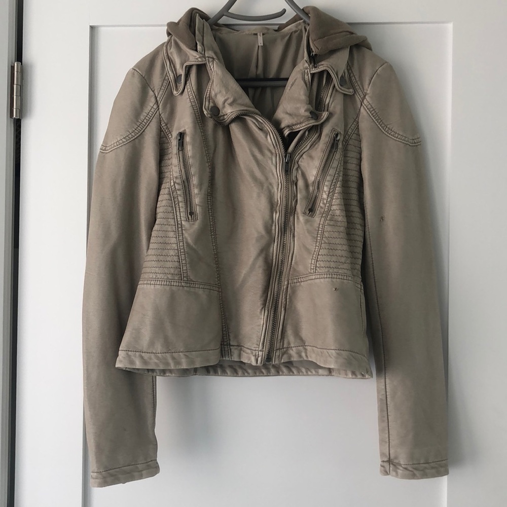 Free people leather jacket